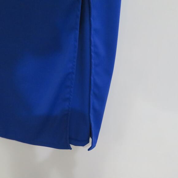 Popilush Womens Sz M Royal Blue Shapewear Midi Dress Bodycon Built In Support - Picture 4 of 6
